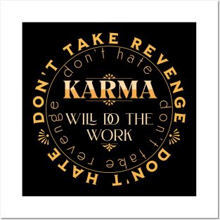 Don't Take Revenge Karma Quote Citation Inspiration Message Phrase Posters and Art